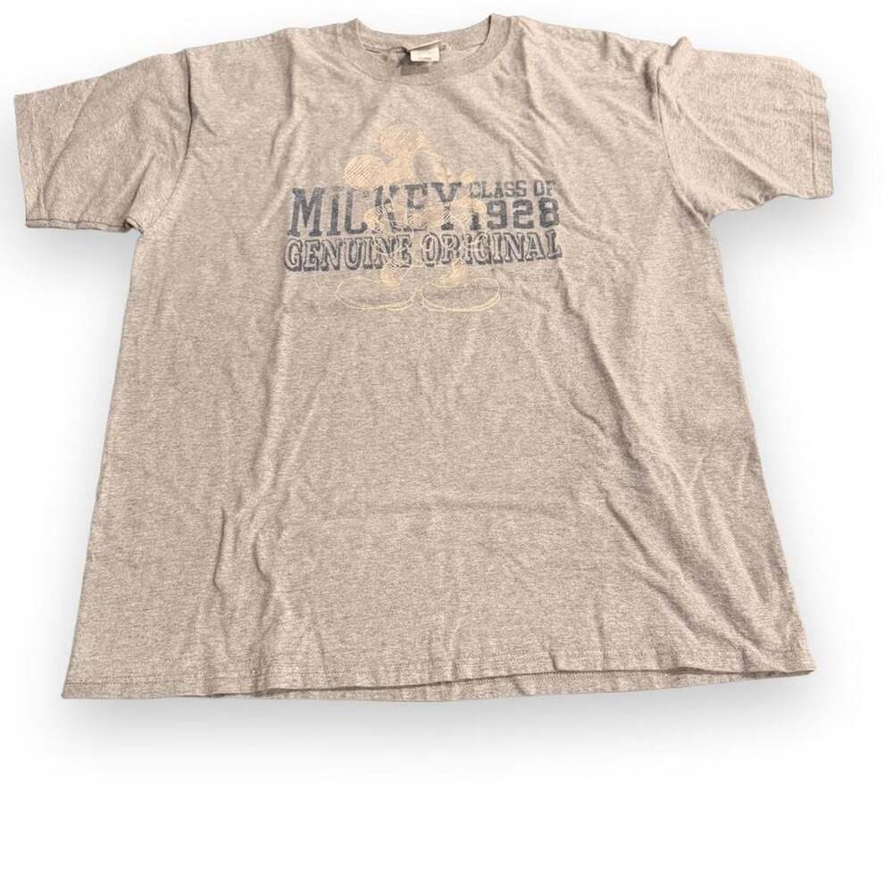 Disney Store Vintage Y2K Mickey Mouse Genuine Original Graphic T Shirt Grey XL
